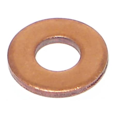Midwest Fastener Flat Washer, For Screw Size 1/4" , Copper 100 PK 71842